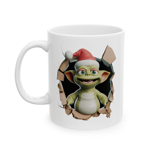 3D Breakthrough Christmas Design Ceramic Mug - Perfect Gift for Coffee Lovers