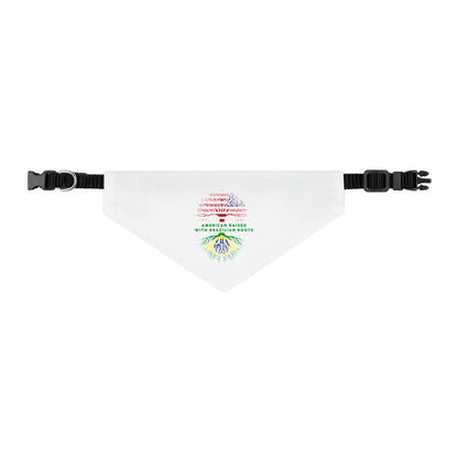 White - Pet Bandana Collar - Brazilian Roots