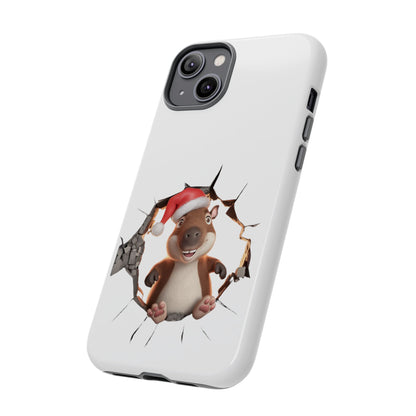 Christmas Capybara Santa Tough Phone Case