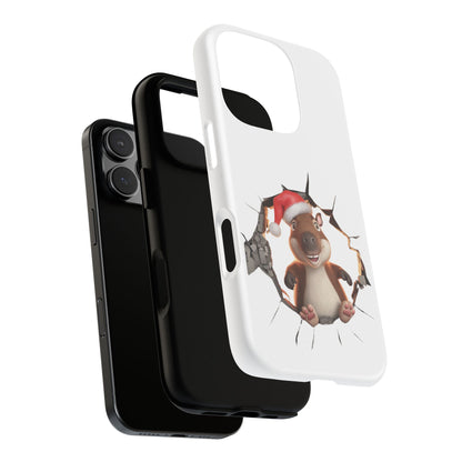 Christmas Capybara Santa Tough Phone Case