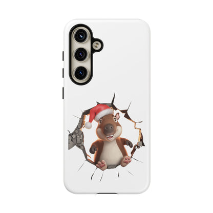 Christmas Capybara Santa Tough Phone Case