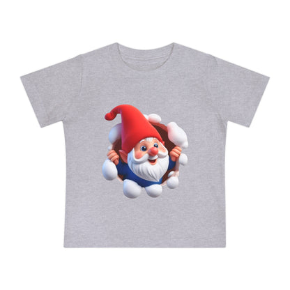 Cute Gnome Baby Short Sleeve T-Shirt - Christmas - 3 to 18 months