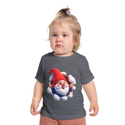 Cute Gnome Baby Short Sleeve T-Shirt - Christmas - 3 to 18 months