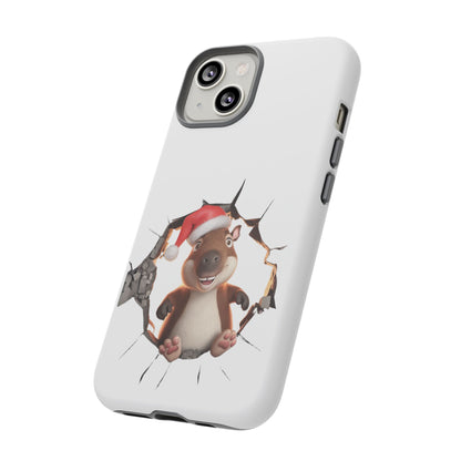 Christmas Capybara Santa Tough Phone Case