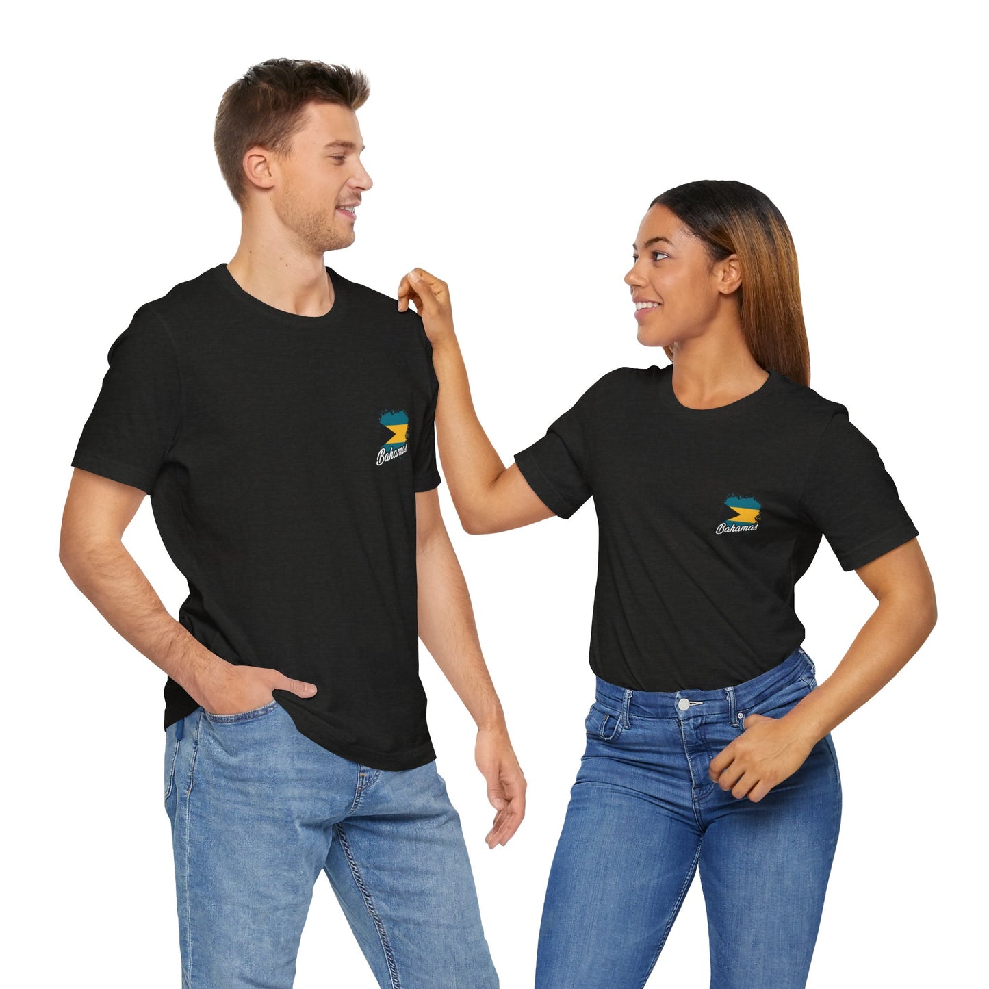 Bahamas Flag Modern Design - Unisex Tee