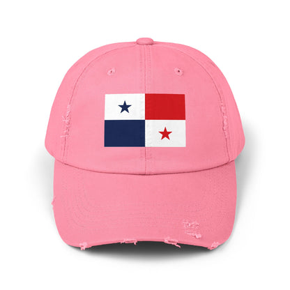 Panama Flag Distressed Cap - Unisex Casual Hat - North America