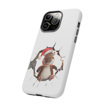 Christmas Capybara Santa Tough Phone Case