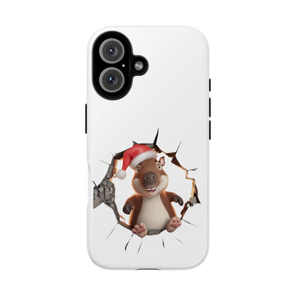 Christmas Capybara Santa Tough Phone Case