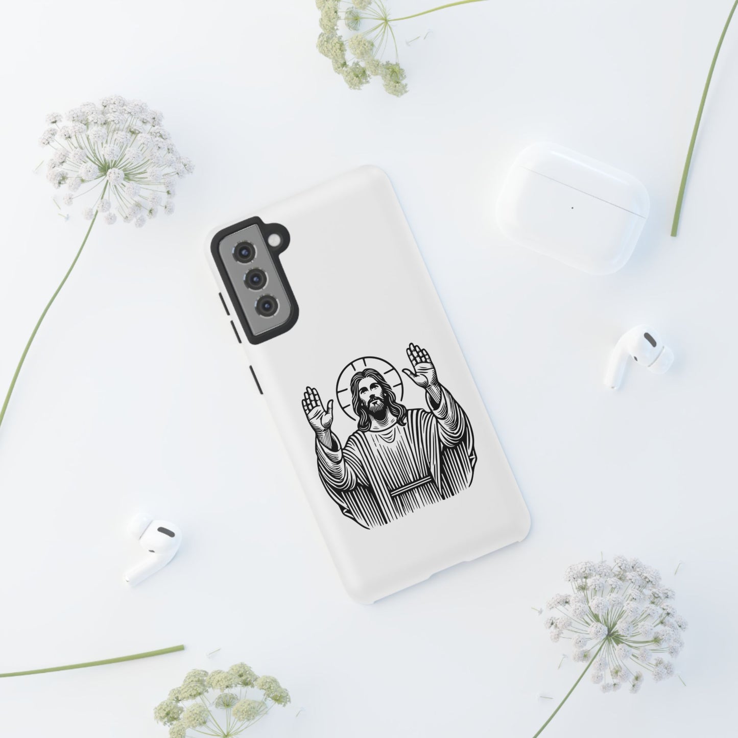 Jesus Phone Case - Simple yet Protective - iPhone- Samsung Galaxy - Google Pixel