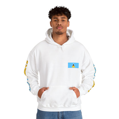 Saint Lucia Unisex Hooded Sweatshirt - Caribbean