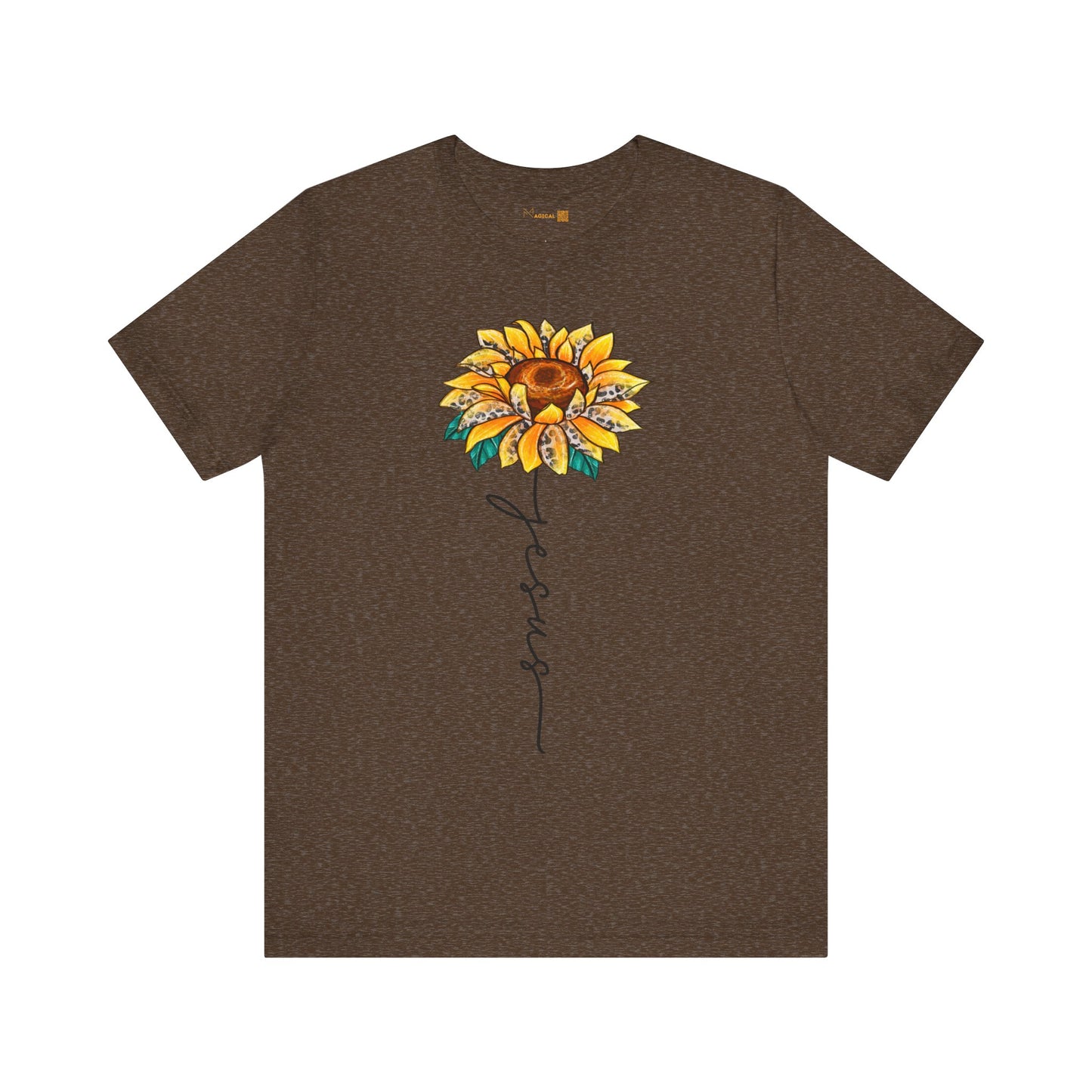 Female Adult Jersey Short Sleeve T-Shirt - Jesus Flower