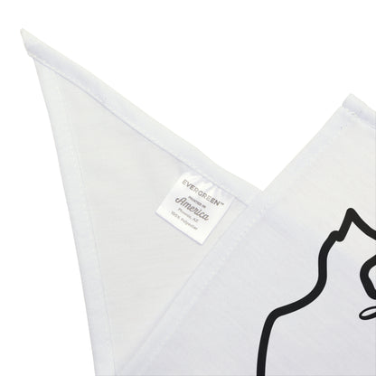 White Pet Bandana - Silhueta Brasil