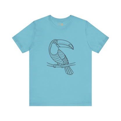 Tropical Toucan Graphic Tee - Unisex Short Sleeve Shirt