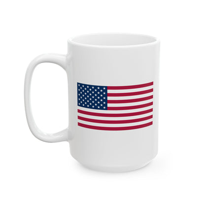 USA Patriotic Ceramic Mug - 11oz or 15oz - Perfect for Coffee Lovers