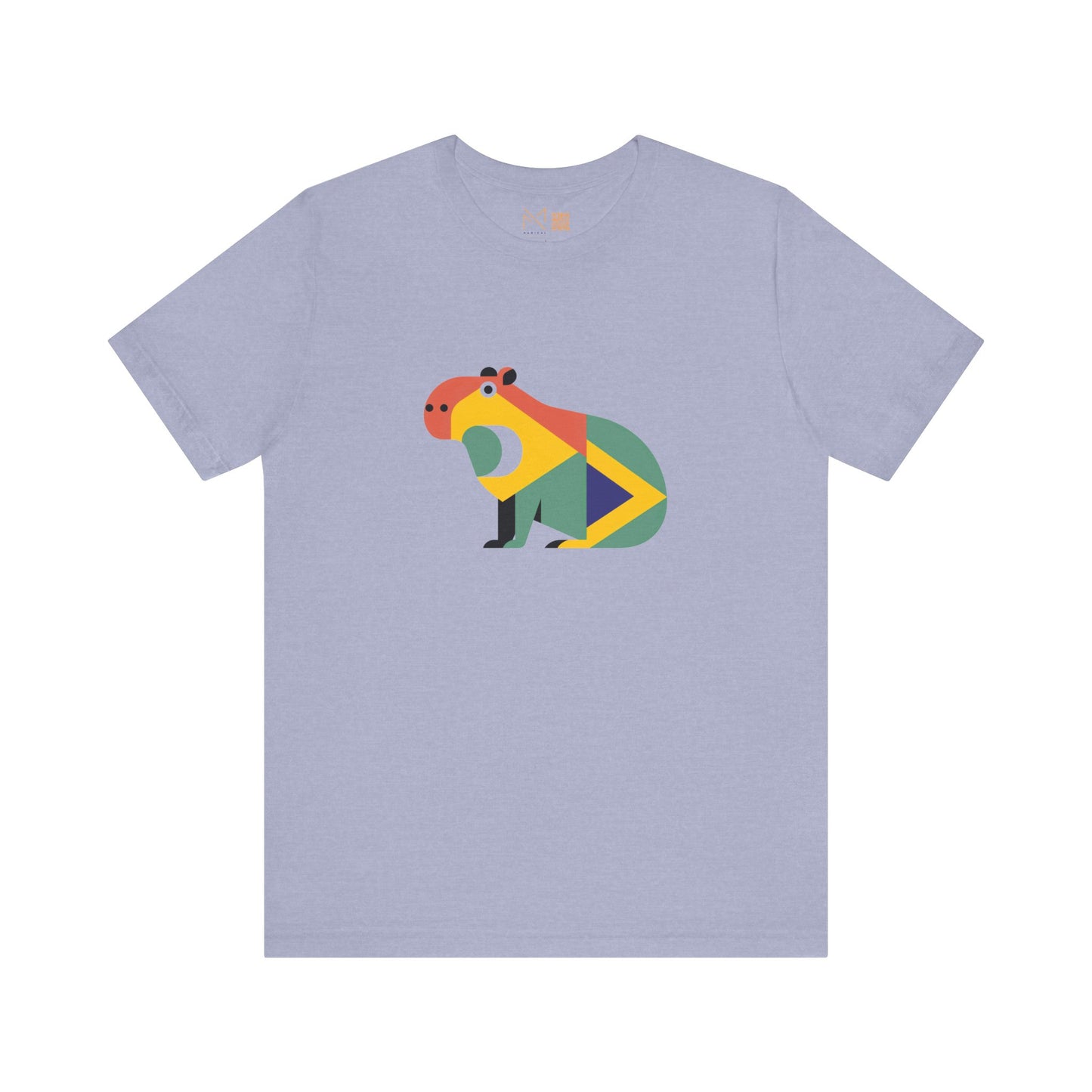 Colorful Capybara Unisex Tee - Fun Graphic Short Sleeve Shirt for Animal Lovers