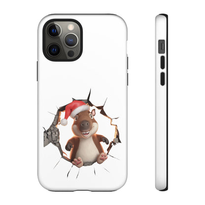 Christmas Capybara Santa Tough Phone Case