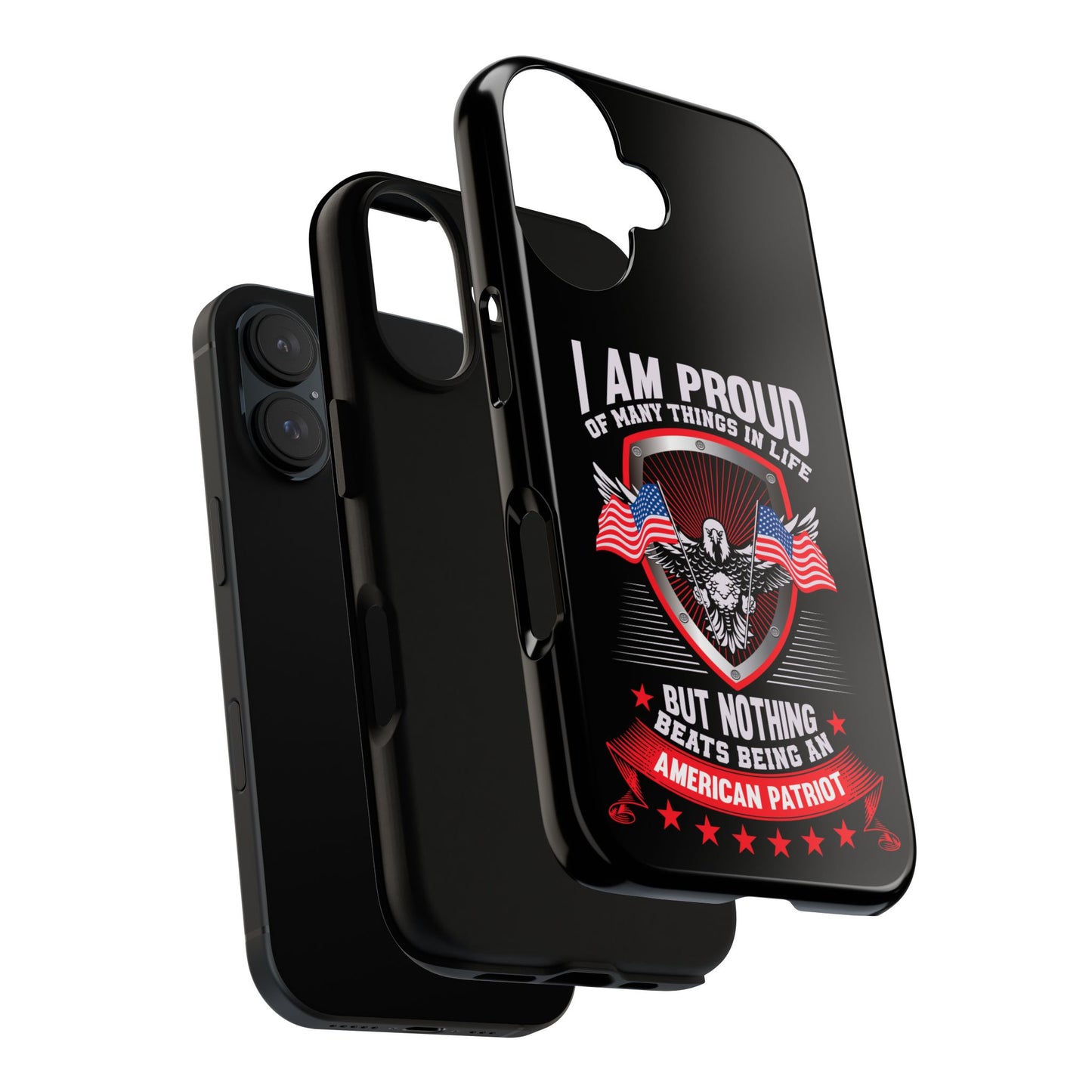 Proud American Patriot Phone Case - I Am Proud Design - iPhone- Samsung Galaxy - Google Pixel