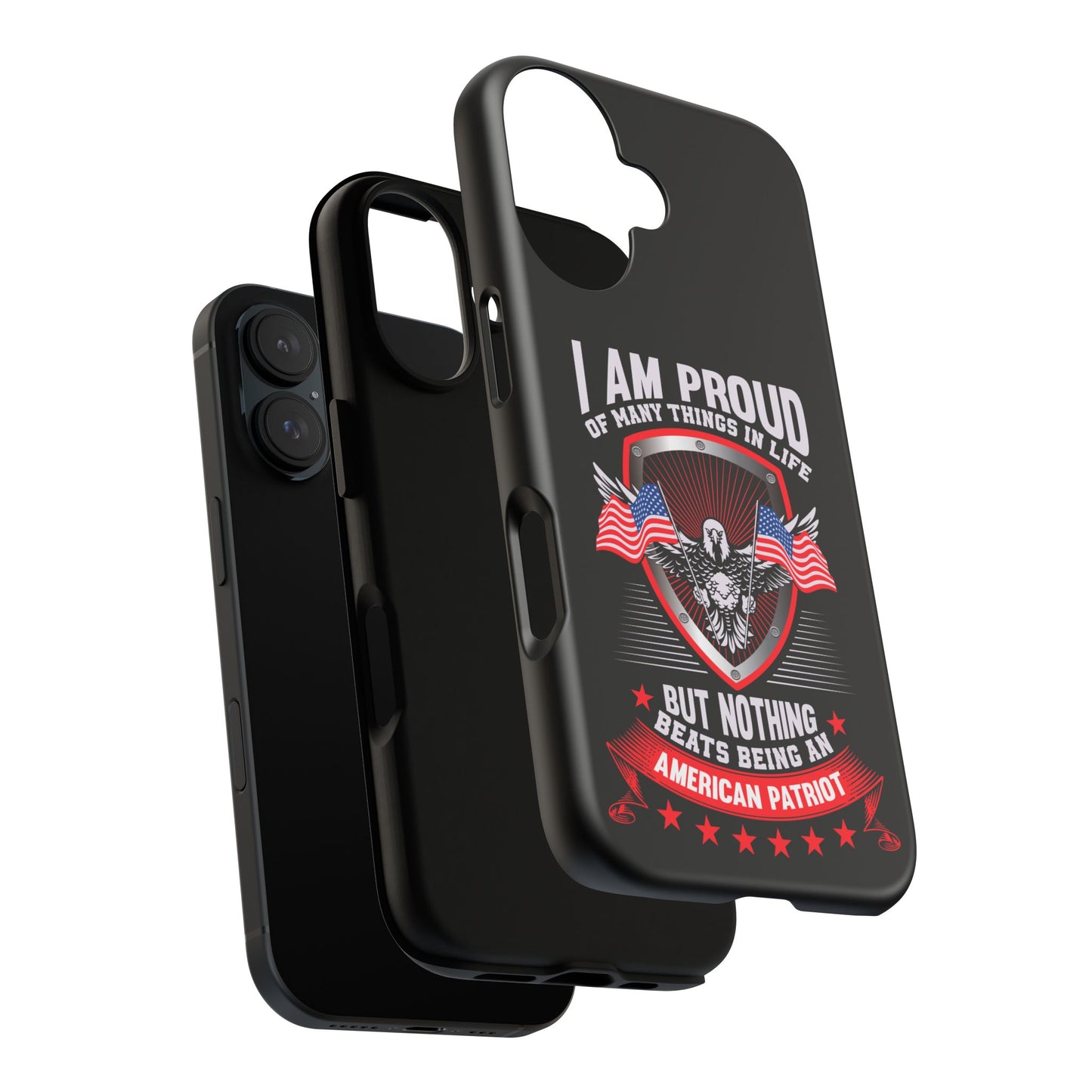 Proud American Patriot Phone Case - I Am Proud Design - iPhone- Samsung Galaxy - Google Pixel