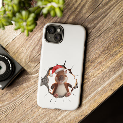 Christmas Capybara Santa Tough Phone Case