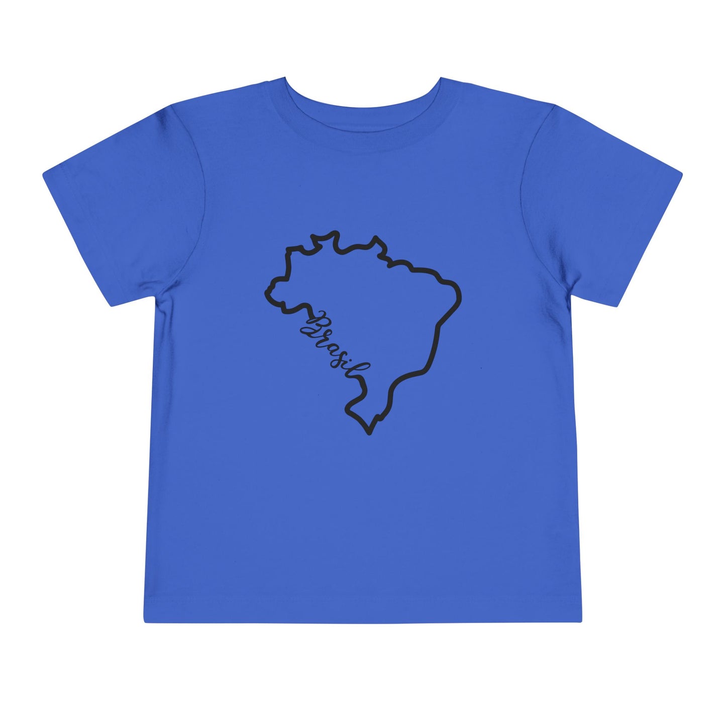 Toddler T-Shirt with Brazilian Flag Design - 2T to 5T - Silhueta Brasil