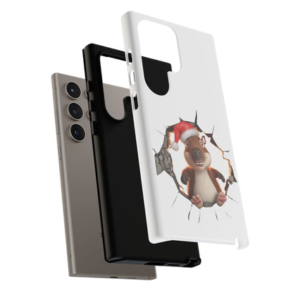 Christmas Capybara Santa Tough Phone Case