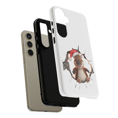 Christmas Capybara Santa Tough Phone Case