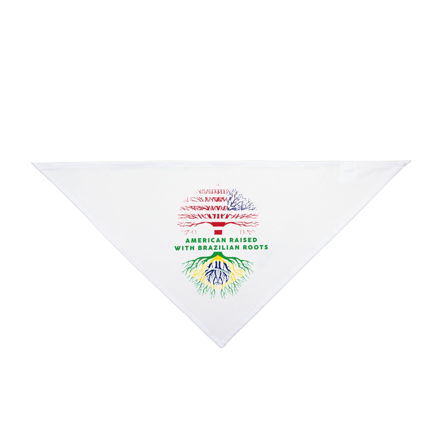 White - Pet Bandana - Brazilian Roots