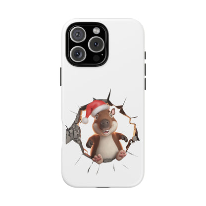 Christmas Capybara Santa Tough Phone Case