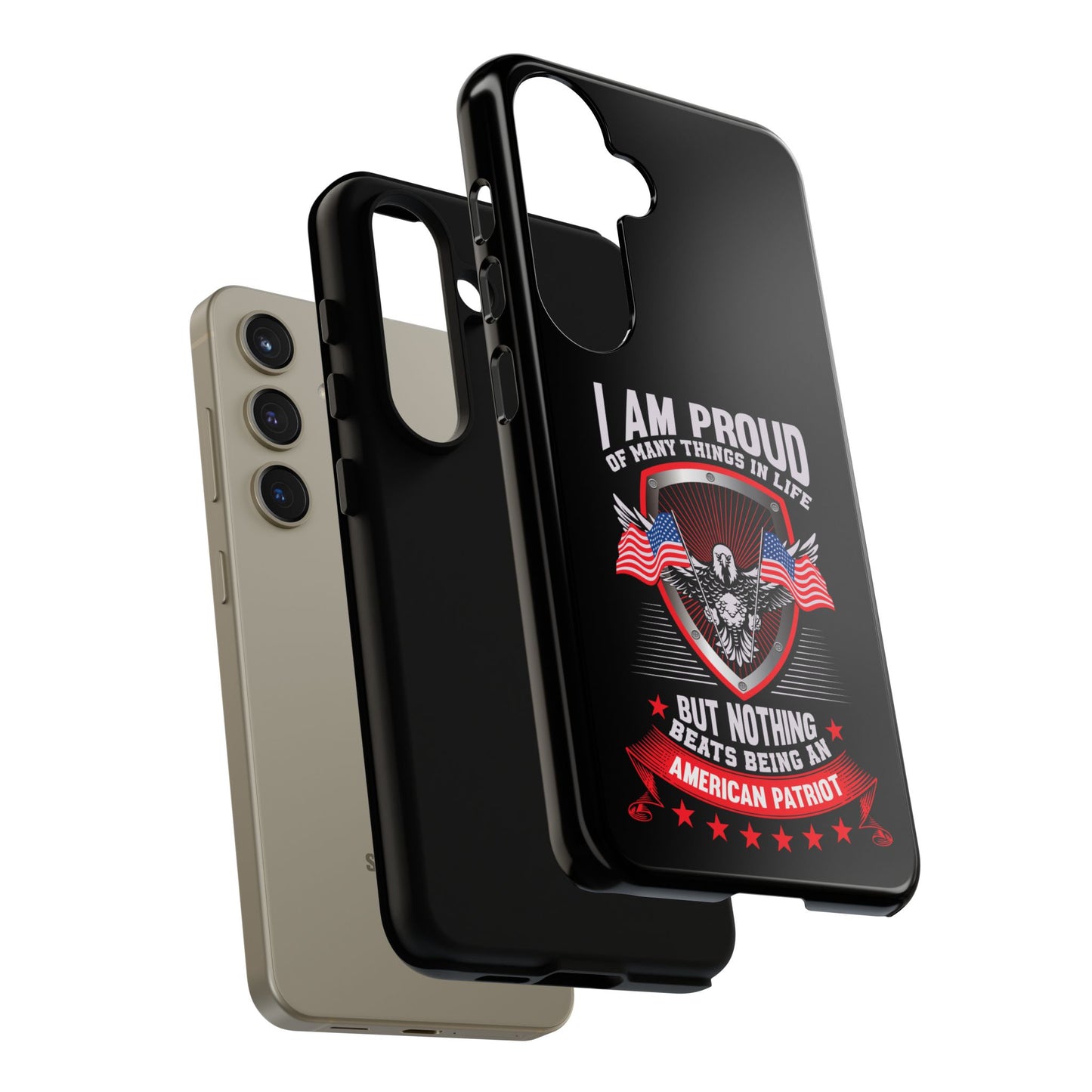 Proud American Patriot Phone Case - I Am Proud Design - iPhone- Samsung Galaxy - Google Pixel