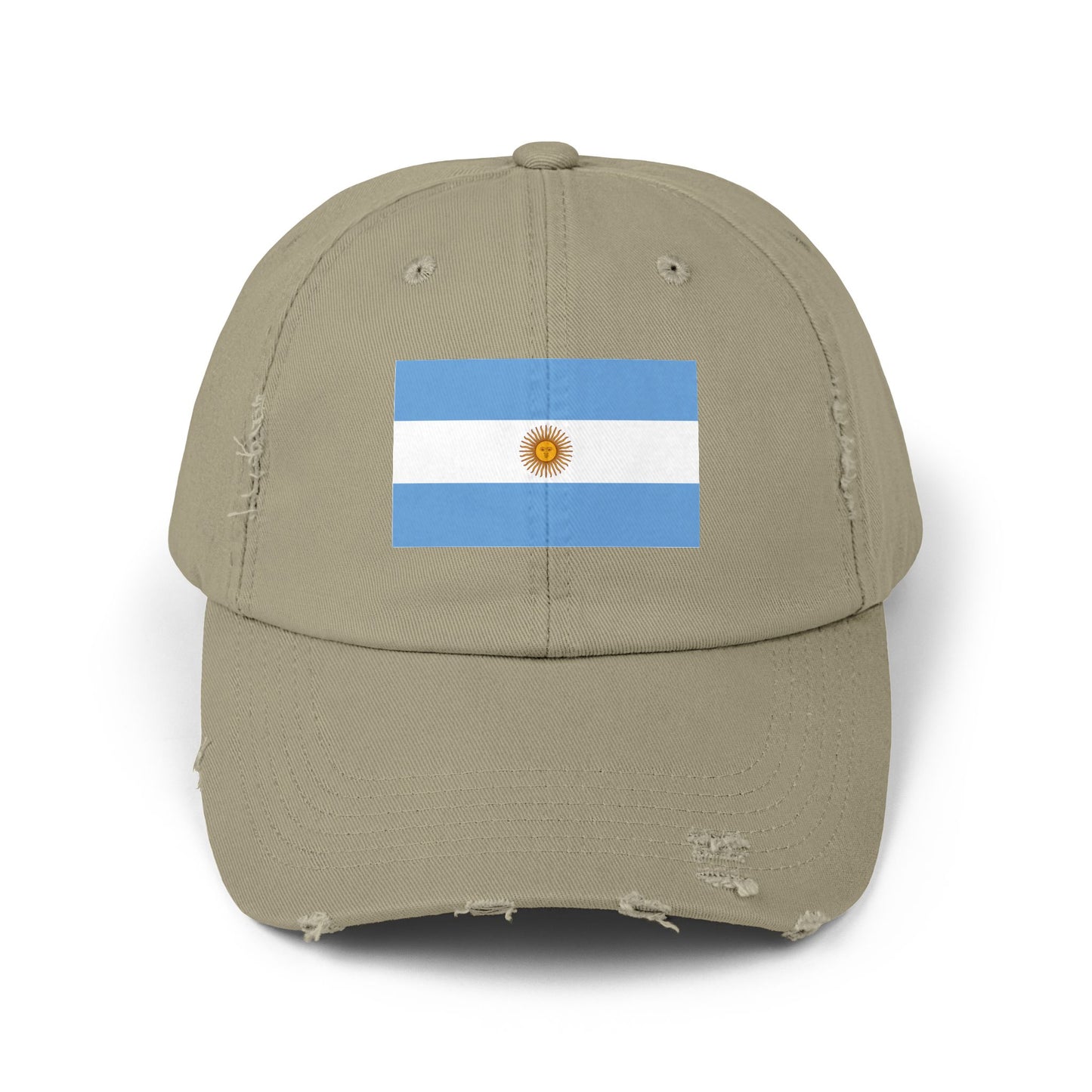 Argentina Flag Distressed Cap - Unisex Casual Hat - South America