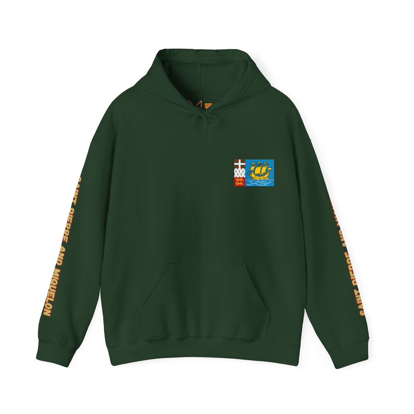 Saint Pierre and Miquelon Flag Unisex Hoodie - Caribbean - Island Territory