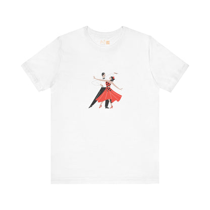 Dancing Couples Graphic Unisex T-Shirt - Perfect for Dance Lovers and Special Occasions