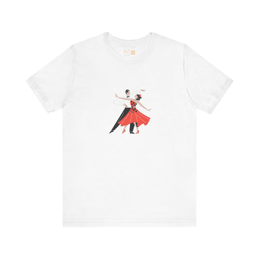 Dancing Couples Graphic Unisex T-Shirt - Perfect for Dance Lovers and Special Occasions