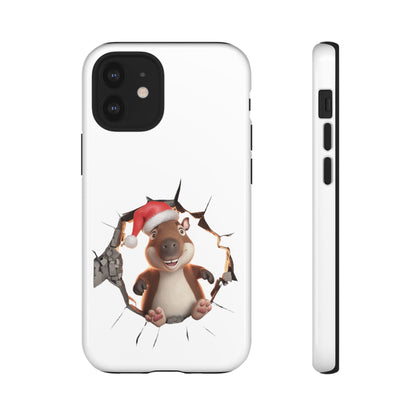 Christmas Capybara Santa Tough Phone Case