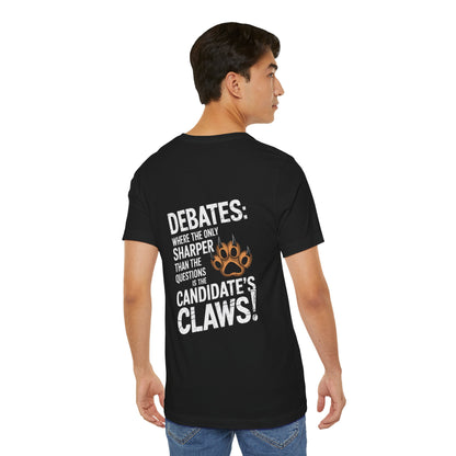 "Debates: Where the Only Thing Sharper Than the Questions is the Candidate's Claws!"