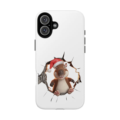 Christmas Capybara Santa Tough Phone Case