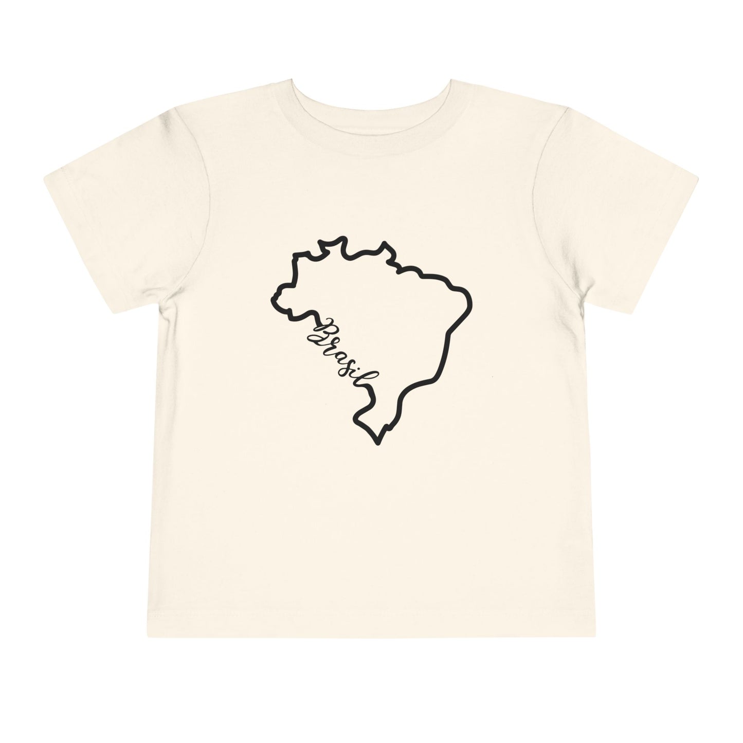 Toddler T-Shirt with Brazilian Flag Design - 2T to 5T - Silhueta Brasil