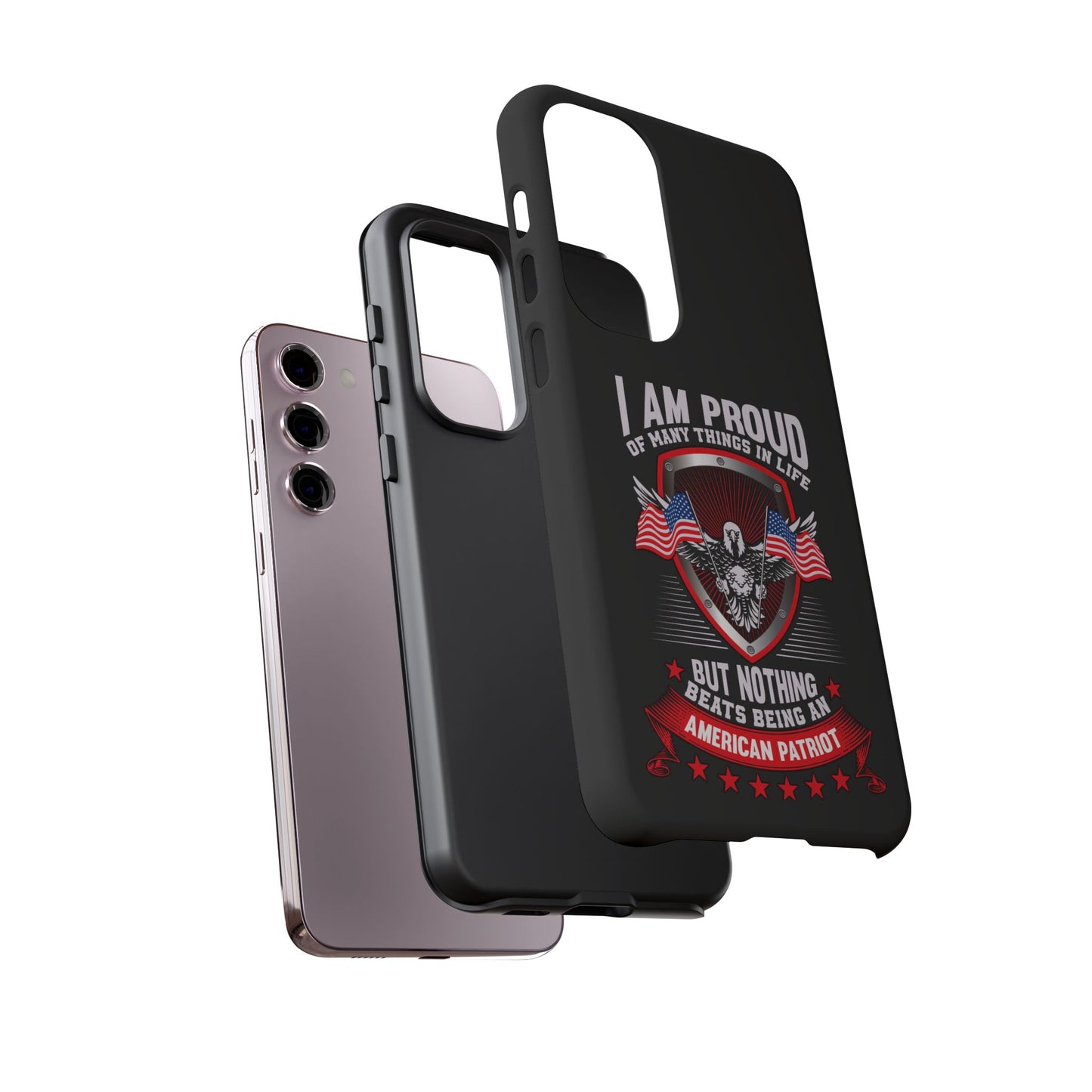 Proud American Patriot Phone Case - I Am Proud Design - iPhone- Samsung Galaxy - Google Pixel