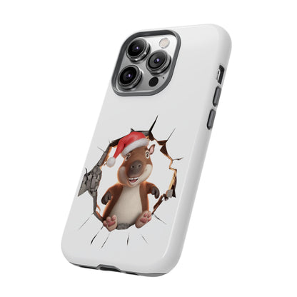 Christmas Capybara Santa Tough Phone Case