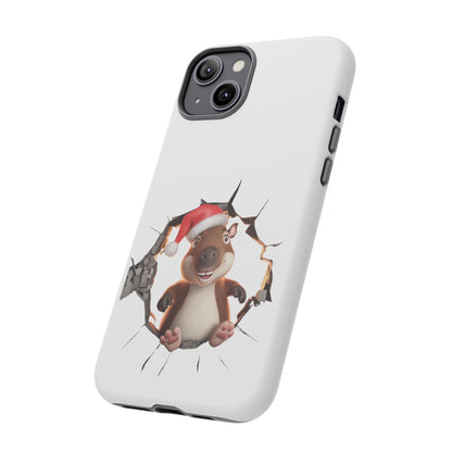 Christmas Capybara Santa Tough Phone Case