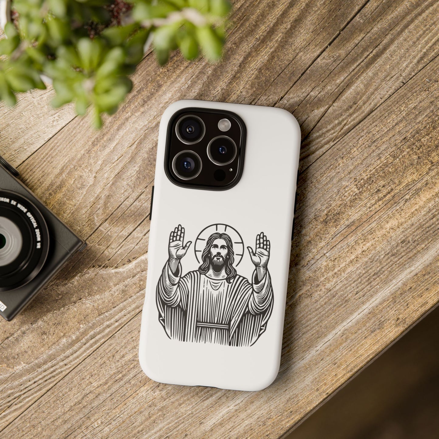 Jesus Phone Case - Simple yet Protective - iPhone- Samsung Galaxy - Google Pixel