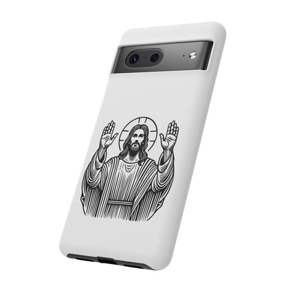 Jesus Phone Case - Simple yet Protective - iPhone- Samsung Galaxy - Google Pixel