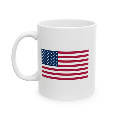 USA Patriotic Ceramic Mug - 11oz or 15oz - Perfect for Coffee Lovers