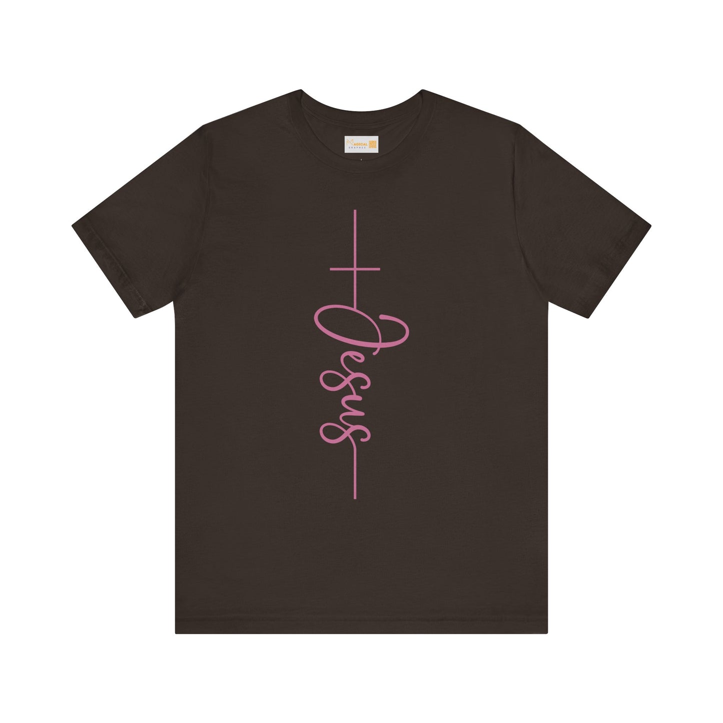 Adult Unisex T-Shirt - Pink "Jesus"