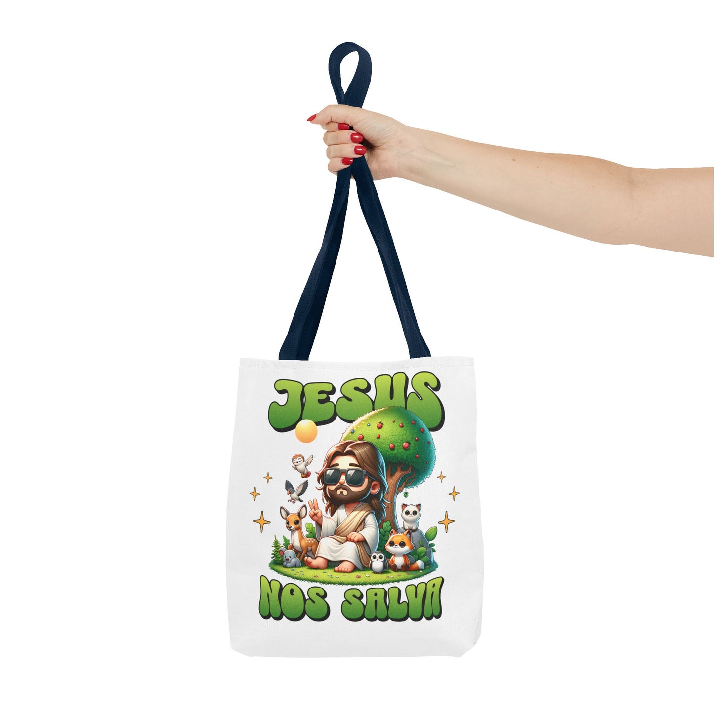 White Tote Bag - Family Bundle -  "Jesus nos Salva"