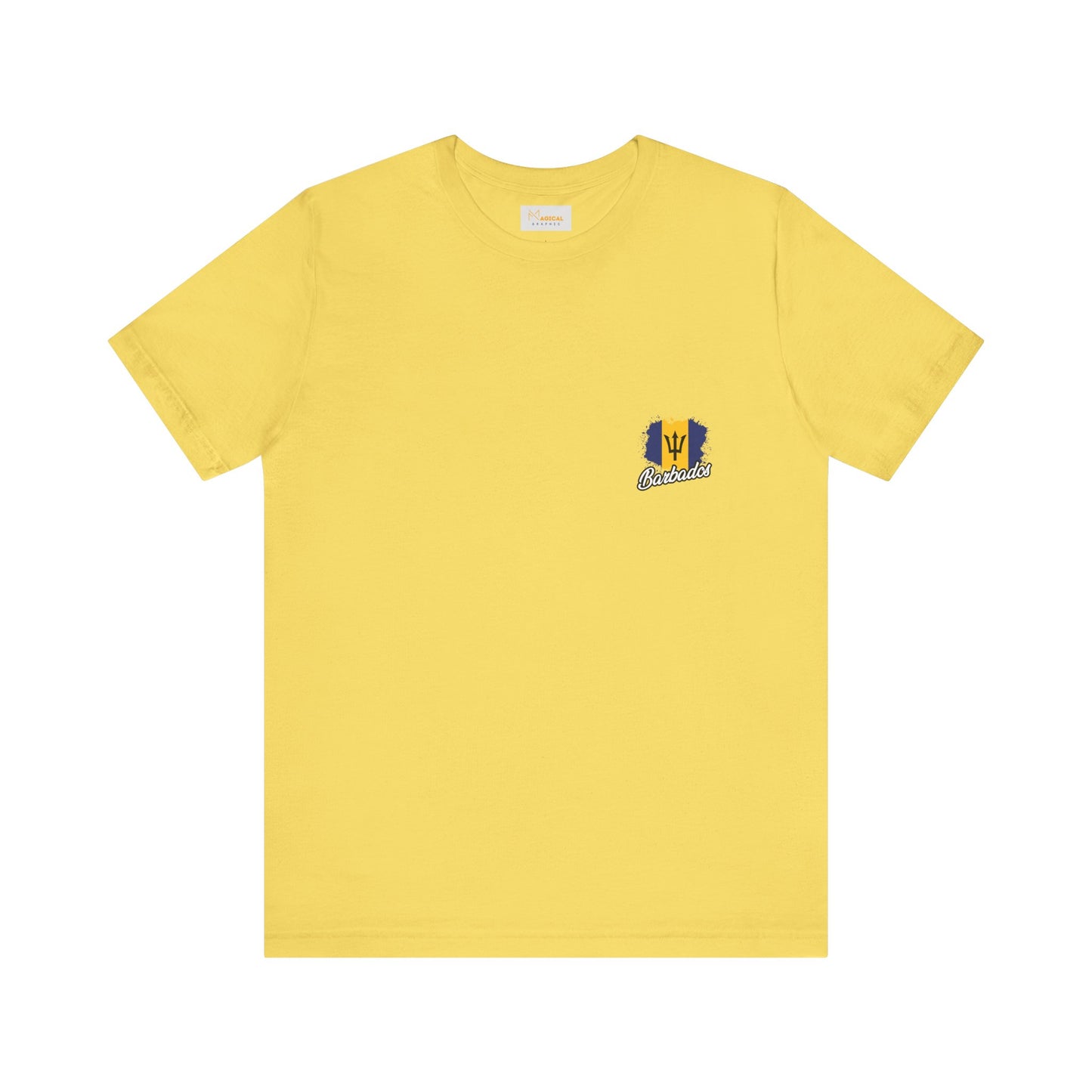 Barbados Flag Jersey Tee - Caribbean