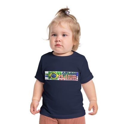 Adorable Brazilian Vibes Baby T-Shirt (3-24 Months)  =Perfection! Brazil/USA