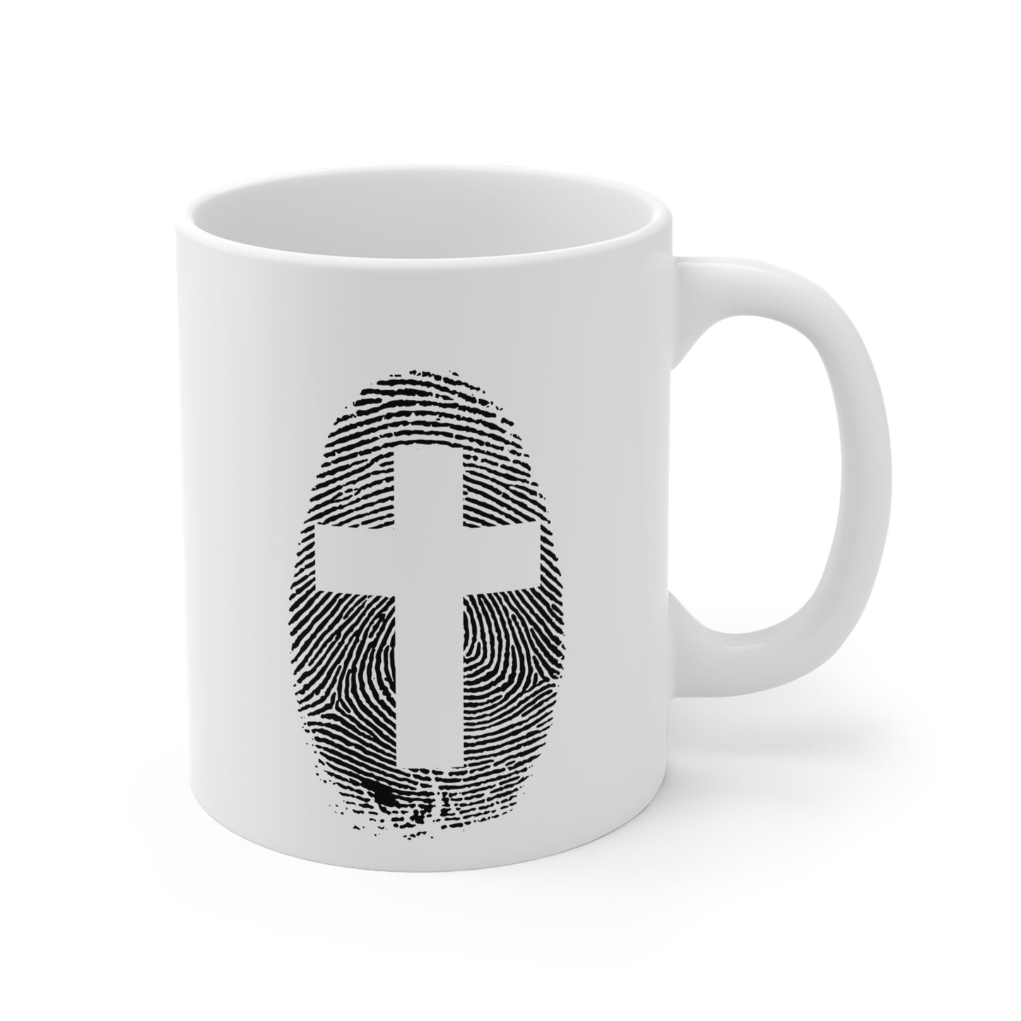 Christian Identity Mug with Cross - 11oz Ceramic Mug