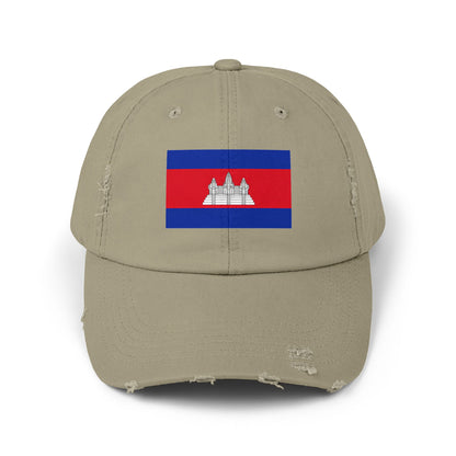 Cambodia Flag Cap - Unisex Casual Hat - Asia