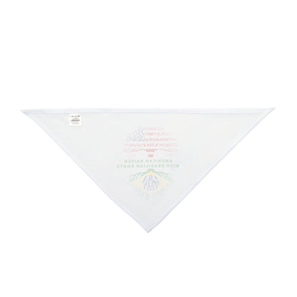 White - Pet Bandana - Brazilian Roots